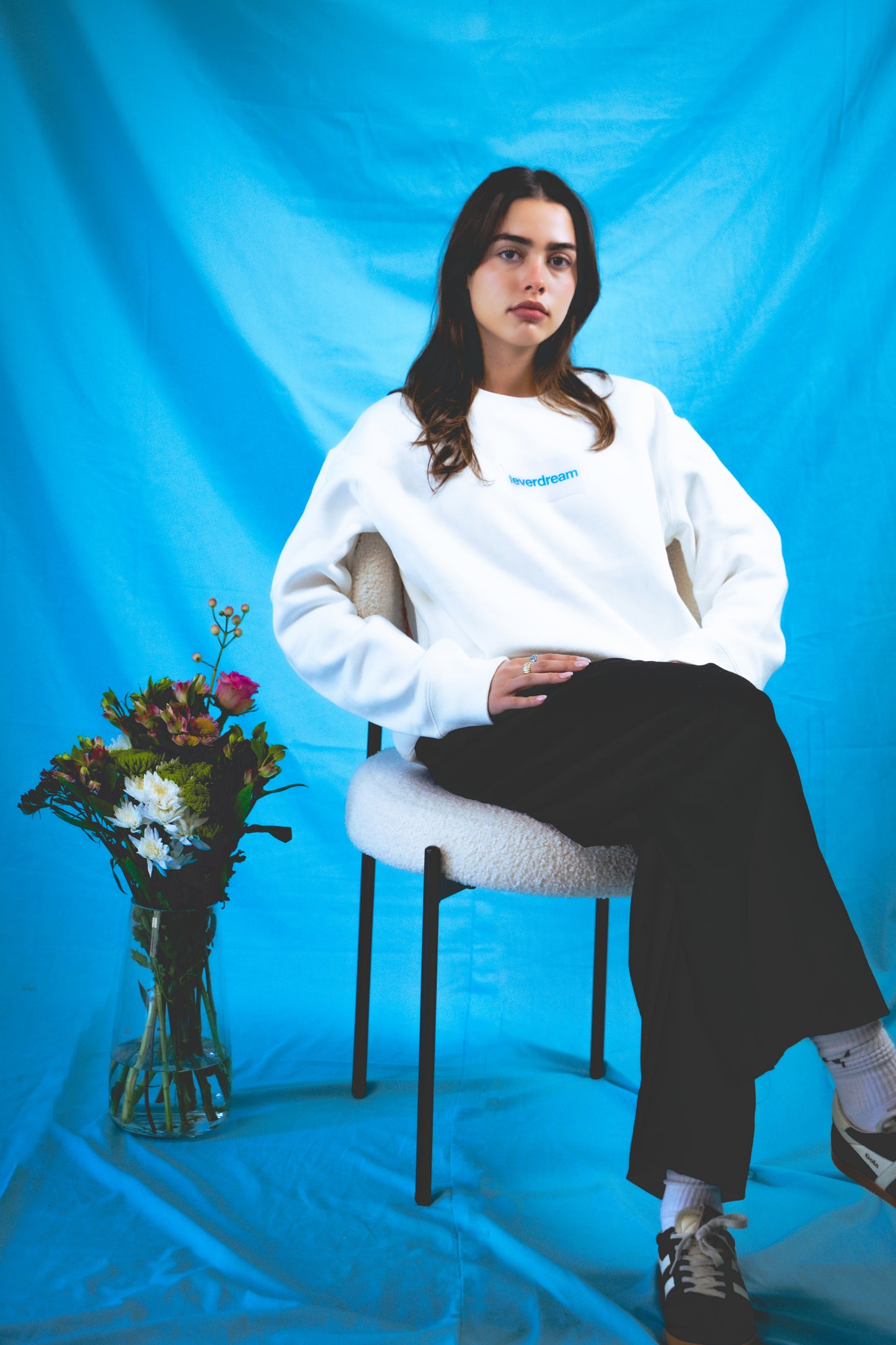 Optic White Feverdream Crewneck