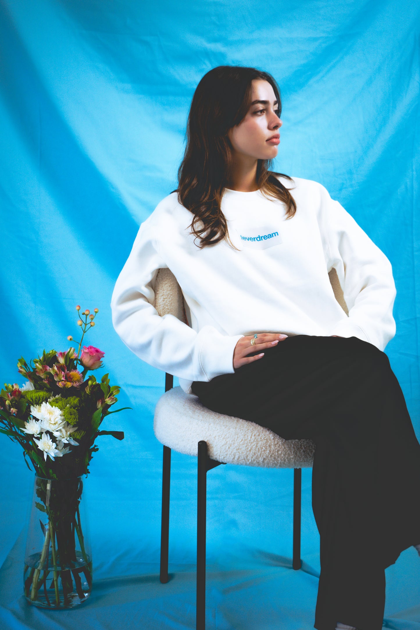 Optic White Feverdream Crewneck